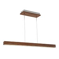 Modern Forms Drift 3 Inch Pendant Lights/Linear Pendant in Dark Walnut