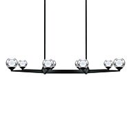 Double Bubble 8-Light LED Chandelier in Black