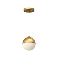 Monae LED Pendant in Brushed Gold by Kuzco Lighting