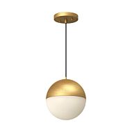 Monae LED Pendant in Brushed Gold by Kuzco Lighting