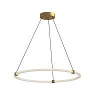 Bruni LED Pendant in Brushed Gold by Kuzco Lighting