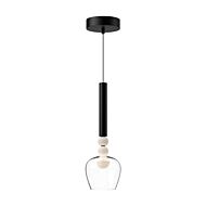 Rise LED Pendant in BlackClear by Kuzco Lighting