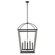 Alora Manor 8 Light Pendant Light in Urban Bronze