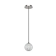 Marni LED Pendant in Polished Nickel by Alora