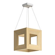 Morina LED Pendant in White Oak by Kuzco Lighting