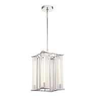 Sabre LED Pendant in Polished Nickel