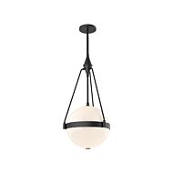 Harmony 3-Light Pendant in Matte Black