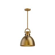 Waldo 1-Light Pendant in Aged Gold