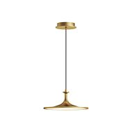 Issa LED Pendant in Brushed Gold