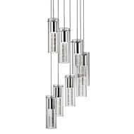 Kuzco Champagne 8 Light Pendant Light in Chrome