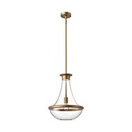 Marcel 1-Light Pendant in Aged Gold