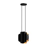 Akira Two Light Pendant in BlackGold by Kuzco Lighting