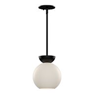 Arcadia One Light Pendant in BlackOpal Glass by Kuzco Lighting