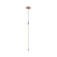 Motif LED Pendant in Brushed Gold by Kuzco Lighting