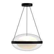 Virgo LED Pendant in BlackOpal Glass by Kuzco Lighting