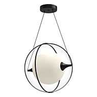 Aries LED Pendant in Black by Kuzco Lighting