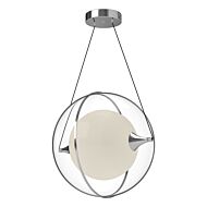 Aries LED Pendant in Chrome by Kuzco Lighting