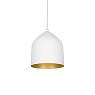 Kuzco Helena LED Pendant Light in White With Gold