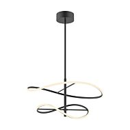 Collide LED Pendant in Black by Kuzco Lighting