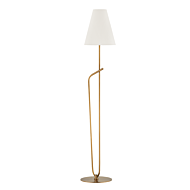 Pearce One Light Floor Lamp in Patina Brass by Troy Lighting