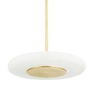 Blyford LED Pendant in Aged Brass by Hudson Valley