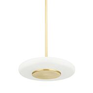 Blyford LED Pendant in Aged Brass by Hudson Valley