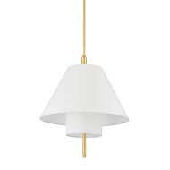 Glenmoore 1-Light Pendant in Aged Brass