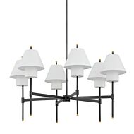 Glenmoore 6-Light Chandelier in Aged Brass