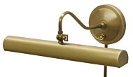 House of Troy 16 Inch Library Lamp in Weathered Brass Finish