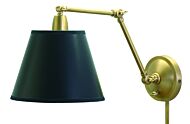 House of Troy 20 Inch Library Lamp in Weathered Brass Finish