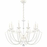 Priscilla Ten Light Chandelier in White by Schonbek