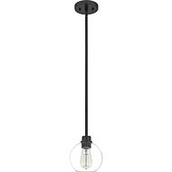 Quoizel Pruitt 7 Inch Pendant Light in Matte Black