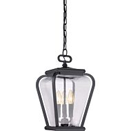 Province Three Light Pendant in Mystic Black by Quoizel