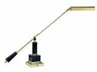 Grand Piano 1-Light Piano with Desk Lamp in Polished Brass