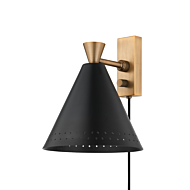 Marvin One Light Wall Sconce in Patina Brass by Troy Lighting