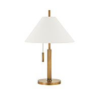 Clic One Light Table Lamp in Patina Brass by Troy Lighting