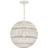 Quoizel Pendant 1-Light Pendant in Antique White