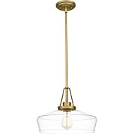 Quoizel Pendant One Light Pendant in Aged Brass by Quoizel