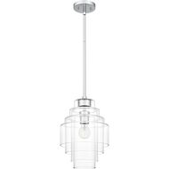 Quoizel Piccolo Pendant One Light Pendant in Polished Chrome by Quoizel