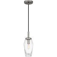 Quoizel Piccolo Pendant One Light Mini Pendant in Antique Nickel by Quoizel