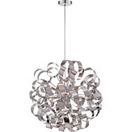 Quoizel Ribbons 12 Light 23 Inch Pendant Light in Polished Chrome