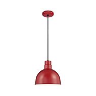 Millennium Lighting R Series 1 Light Pendant in Satin Red