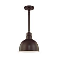 R Series One Light Pendant in Architectural Bronze by Millennium