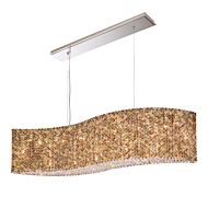 Refrax 21 Light Linear Pendant in Stainless Steel by Schonbek