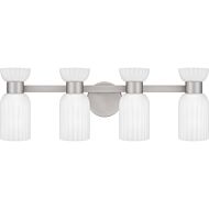 Rembrandt 4-Light Bathroom Vanity Light in Brushed Nickel