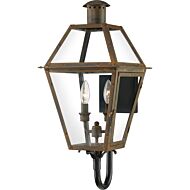 Rue De Royal 2-Light Outdoor Wall Lantern in Industrial Bronze