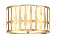 Royston 3-Light Ceiling Mount in Antique Gold