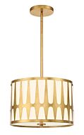 Royston 3-Light Pendant in Antique Gold