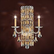 Siena Two Light Wall Sconce in Heirloom Gold by Schonbek