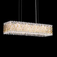 Sarella 13 Light Linear Pendant in Stainless Steel by Schonbek